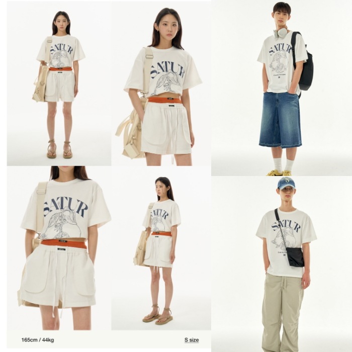【SATUR】 CAPRI CITRON DRAWING SUMMER GRAPHIC T-SHIRTS : RESORT IVORY mdprevattcaulkingandwaterproofing.com
