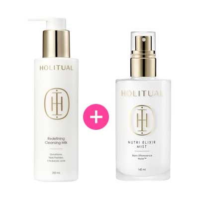 [1+1企画セット] 皮膚科に行く必要はありません！ エステ 化粧品！ ニュートリエリクサーミスト/エレメンタルスムージングローション/マイクロバランシングエッセンス (クレンジングミルク5月発売)