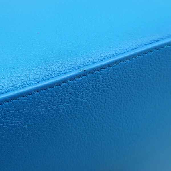 エルメス HERMES 2WAYバッグ ツールボックス 26 レザー ブルーザンジバル シャンパンゴールド金具 青 ショルダー 鍵1本欠品 C刻印【中古】 エルメス HERMES 2WAYバッグ ツールボックス 26 レザー ブルーザンジバル シャンパンゴールド金具 青 ショルダー 鍵1本欠品 C刻印【中古】