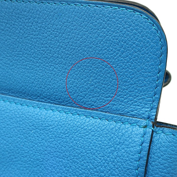 エルメス HERMES 2WAYバッグ ツールボックス 26 レザー ブルーザンジバル シャンパンゴールド金具 青 ショルダー 鍵1本欠品 C刻印【中古】 エルメス HERMES 2WAYバッグ ツールボックス 26 レザー ブルーザンジバル シャンパンゴールド金具 青 ショルダー 鍵1本欠品 C刻印【中古】