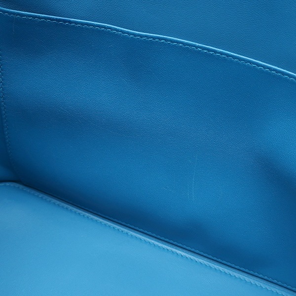 エルメス HERMES 2WAYバッグ ツールボックス 26 レザー ブルーザンジバル シャンパンゴールド金具 青 ショルダー 鍵1本欠品 C刻印【中古】 エルメス HERMES 2WAYバッグ ツールボックス 26 レザー ブルーザンジバル シャンパンゴールド金具 青 ショルダー 鍵1本欠品 C刻印【中古】