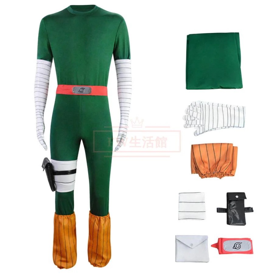 ナルト NARUTO 風 ロック・リー コスプレ衣装 コスチューム 演出服 アニメ ゲーム ハロウィン cosplay 変装 ナルト NARUTO 風 ロック・リー コスプレ衣装 コスチューム 演出服 アニメ ゲーム ハロウィン cosplay 変装