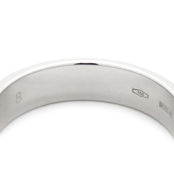 グッチ GUCCI リング 指輪 アイコン スリム K18WG ホワイトゴールド #8 Au750 750 18K 7.5号 660070【中古】