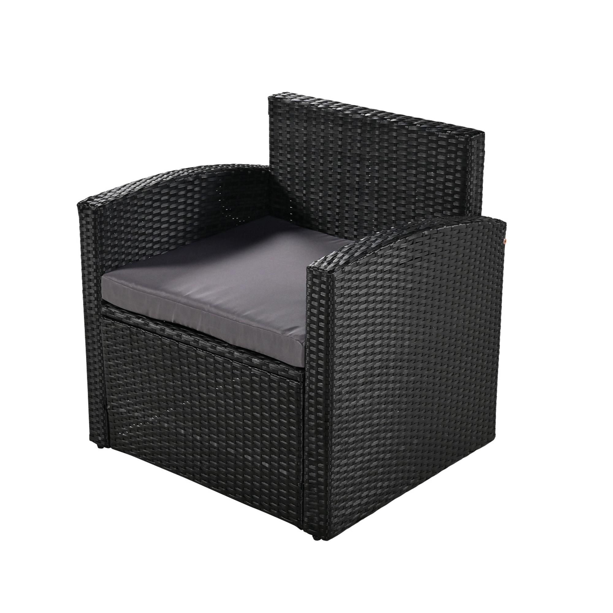 【国内出荷 - 3日配達】ラタン調ガーデンファニチャーセット ガーデンテーブルセット ガーデンチェアー 家具 樹脂 ホテル カフェ ベランダ テラス 屋外家具 高級 ソファ 【グレー】 【国内出荷 - 3日配達】ラタン調ガーデンファニチャーセット ガーデンテーブルセット ガーデンチェアー 家具 樹脂 ホテル カフェ ベランダ テラス 屋外家具 高級 ソファ 【グレー】