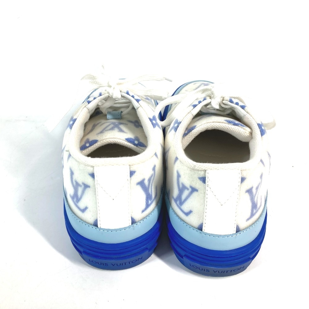 スニーカー 1A65TZ ステラー ライン テクニカルファブリック モノグラム 靴 シューズ ローカット レザー ブルー スニーカー 1A65TZ ステラー ライン テクニカルファブリック モノグラム 靴 シューズ ローカット レザー ブルー