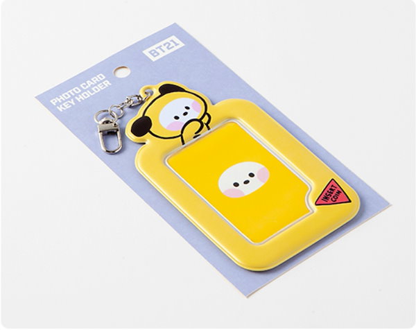 Qoo10] BT21 フォトカード ホルダー キーリング フォ