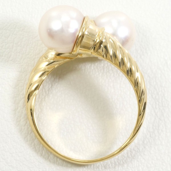 K18 18金 YG リング 指輪 10.5号 パール(真珠) 約7.5mm ジュエリー 中古 K18 18金 YG リング 指輪 10.5号 パール(真珠) 約7.5mm ジュエリー 中古