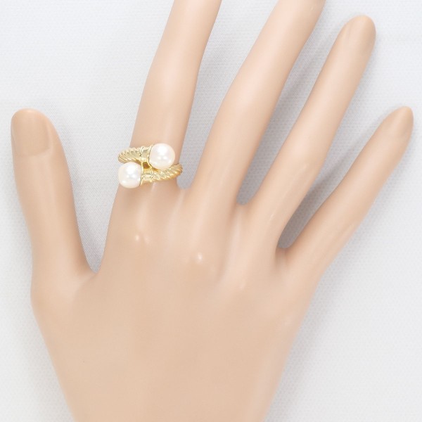 K18 18金 YG リング 指輪 10.5号 パール(真珠) 約7.5mm ジュエリー 中古 K18 18金 YG リング 指輪 10.5号 パール(真珠) 約7.5mm ジュエリー 中古