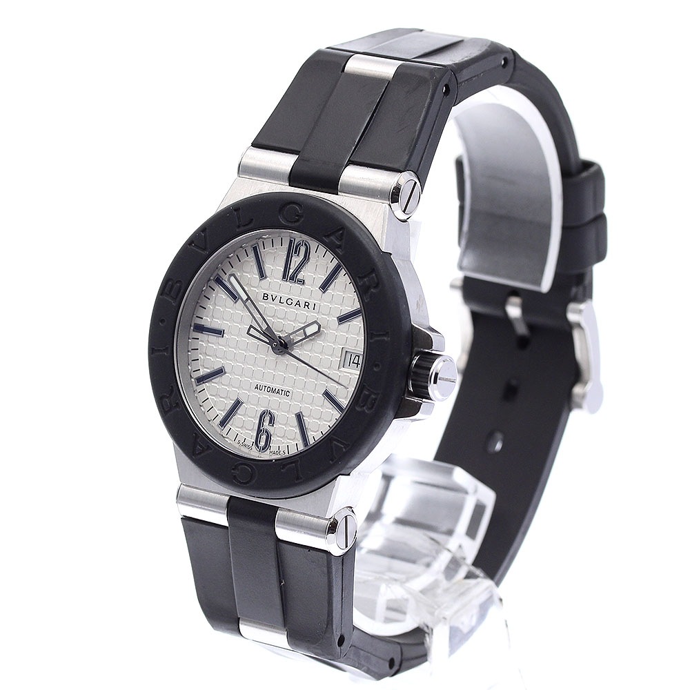 ブルガリ BVLGARI DG35SV ディアゴノ デイト 自動巻き メンズ 保証書付き_827656【中古】