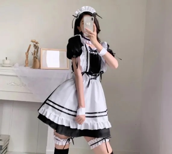 女性のための黒のロリータドレス,コスプレ衣装,愛らしい,ピンク,ハロウィーンの服,新しいコレクション2023 女性のための黒のロリータドレス,コスプレ衣装,愛らしい,ピンク,ハロウィーンの服,新しいコレクション2023