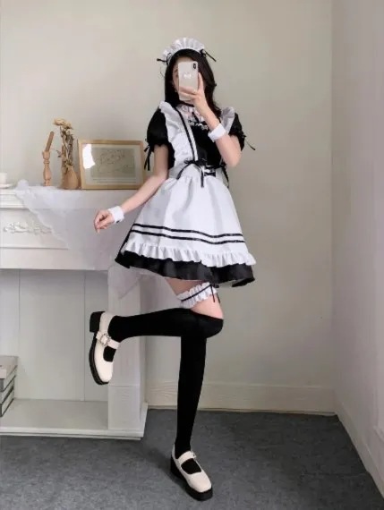 女性のための黒のロリータドレス,コスプレ衣装,愛らしい,ピンク,ハロウィーンの服,新しいコレクション2023 女性のための黒のロリータドレス,コスプレ衣装,愛らしい,ピンク,ハロウィーンの服,新しいコレクション2023