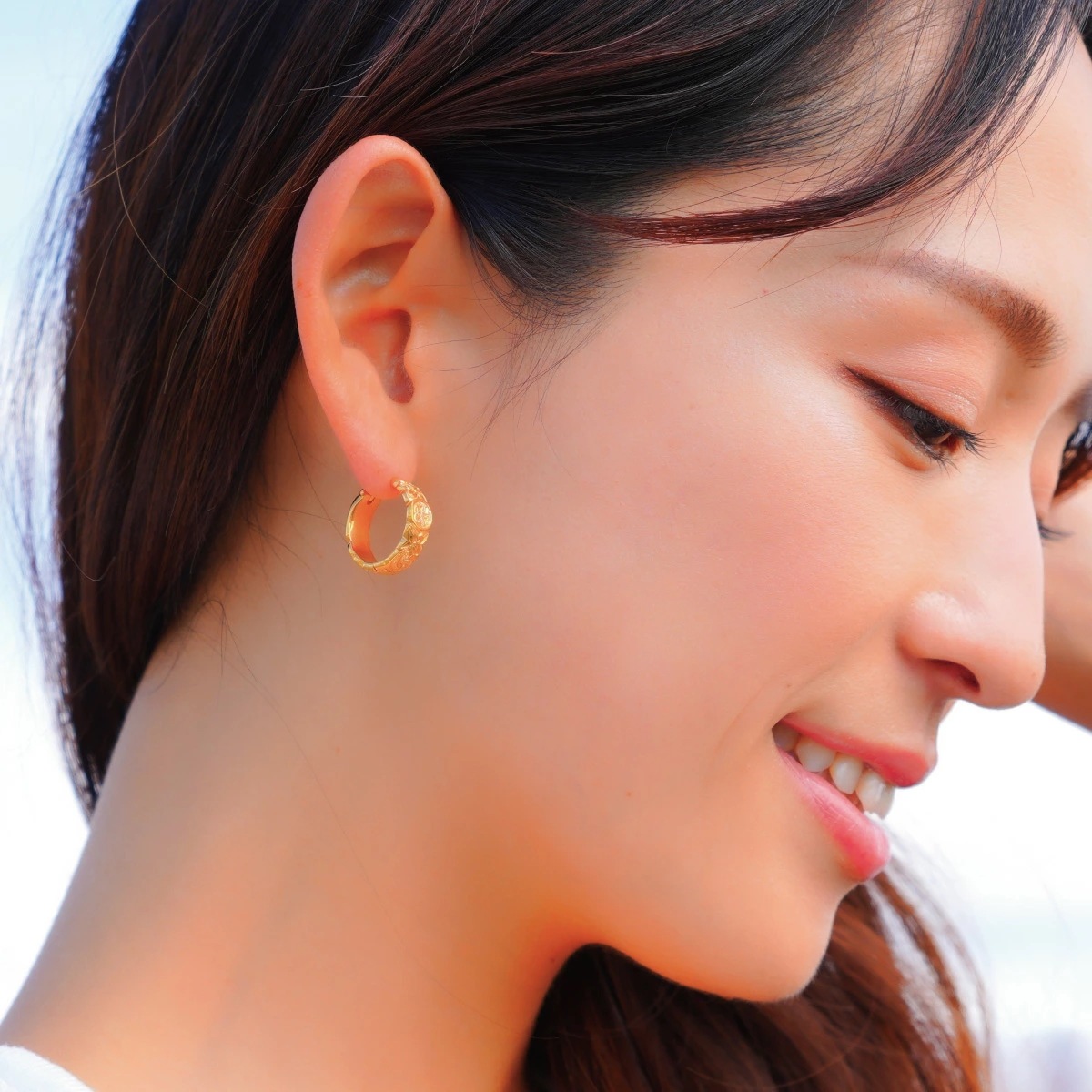 フープピアス 片耳用 1個売り サージカルステンレス316L ハワジュ 波 プルメリア コイン フープピアス 片耳用 1個売り サージカルステンレス316L ハワジュ 波 プルメリア コイン