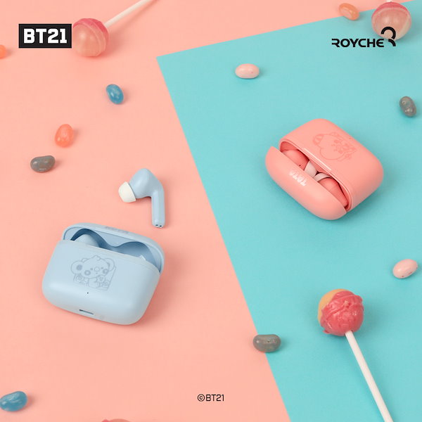 BT21 キャラクターTATABluetoothイヤホン 楽天市場】bt21 ワイヤレスイヤホンの通販
