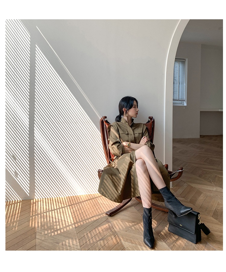 ワンピース シャツワンピース フレアワンピース 膝下 ミモレ ミモレ丈 袖あり 長袖 Vネック 襟付き スタンダードカラー フレア Aライン ベルト ウエストマーク ハイウエスト 前開き ボタン ワンピース シャツワンピース フレアワンピース 膝下 ミモレ ミモレ丈 袖あり 長袖 Vネック 襟付き スタンダードカラー フレア Aライン ベルト ウエストマーク ハイウエスト 前開き ボタン