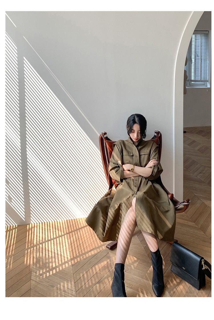 ワンピース シャツワンピース フレアワンピース 膝下 ミモレ ミモレ丈 袖あり 長袖 Vネック 襟付き スタンダードカラー フレア Aライン ベルト ウエストマーク ハイウエスト 前開き ボタン ワンピース シャツワンピース フレアワンピース 膝下 ミモレ ミモレ丈 袖あり 長袖 Vネック 襟付き スタンダードカラー フレア Aライン ベルト ウエストマーク ハイウエスト 前開き ボタン