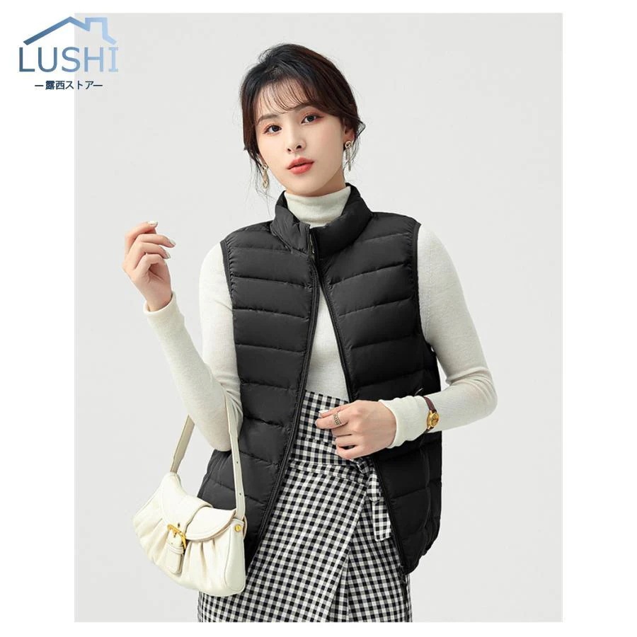 品質いいな新品 セール ダウンベスト レディース ベスト 袖なし トップス 無地 ダウンコート キルティング チョッキ ジレ カジュアル 薄手 通勤通学 おしゃれ