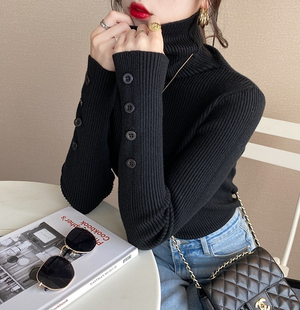 トップス ニットソー プルオーバー インナー ミディアム丈 袖あり 長袖 タートルネック ボタン スリム リブニット 伸縮性 薄手 ベージュ ホワイト ブラック カジュアル 上品 お洒落 個性的 トップス ニットソー プルオーバー インナー ミディアム丈 袖あり 長袖 タートルネック ボタン スリム リブニット 伸縮性 薄手 ベージュ ホワイト ブラック カジュアル 上品 お洒落 個性的