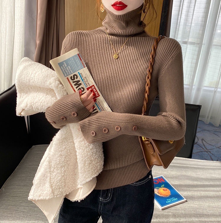 トップス ニットソー プルオーバー インナー ミディアム丈 袖あり 長袖 タートルネック ボタン スリム リブニット 伸縮性 薄手 ベージュ ホワイト ブラック カジュアル 上品 お洒落 個性的 トップス ニットソー プルオーバー インナー ミディアム丈 袖あり 長袖 タートルネック ボタン スリム リブニット 伸縮性 薄手 ベージュ ホワイト ブラック カジュアル 上品 お洒落 個性的