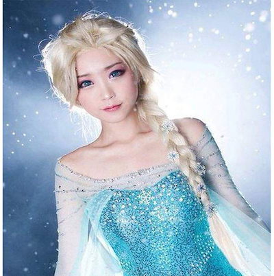 【即発送】アナ雪　エルサ　ウィッグ 新品 アナと雪の女王 コスプレ ウィッグ エルサ アナ雪 耐熱