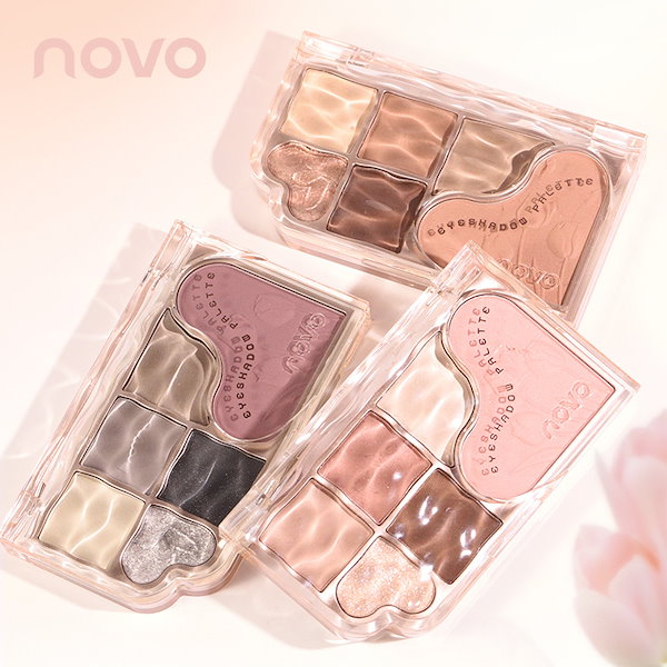 Qoo10] NOVO アイシャドウ初心者向け自然な色合いハート