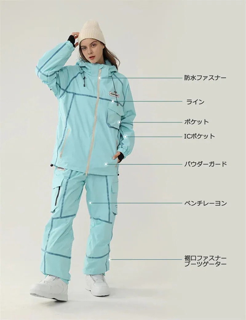スノーボードウェア レディース メンズ 上下セット セットアップ スキーウェア スノボウェア 男女兼用 ジャケット ロングパンツ カッコイイ スノーボードウェア レディース メンズ 上下セット セットアップ スキーウェア スノボウェア 男女兼用 ジャケット ロングパンツ カッコイイ