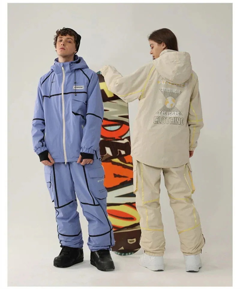 スノーボードウェア レディース メンズ 上下セット セットアップ スキーウェア スノボウェア 男女兼用 ジャケット ロングパンツ カッコイイ スノーボードウェア レディース メンズ 上下セット セットアップ スキーウェア スノボウェア 男女兼用 ジャケット ロングパンツ カッコイイ