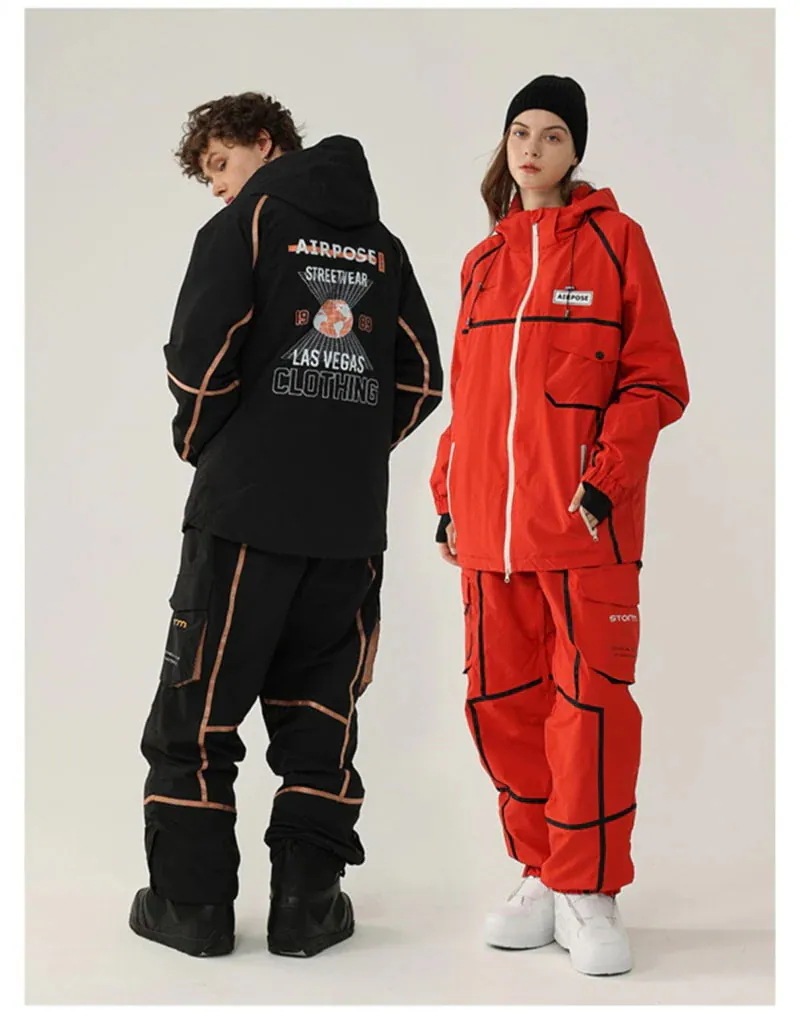 スノーボードウェア レディース メンズ 上下セット セットアップ スキーウェア スノボウェア 男女兼用 ジャケット ロングパンツ カッコイイ スノーボードウェア レディース メンズ 上下セット セットアップ スキーウェア スノボウェア 男女兼用 ジャケット ロングパンツ カッコイイ