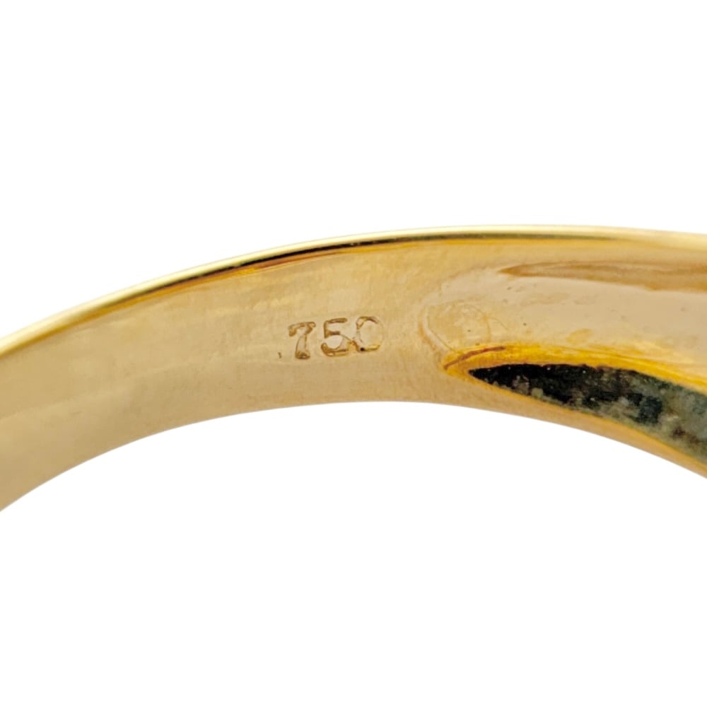 リング 指輪 12号 18金 K18イエローゴールド ルビー 中古 美品