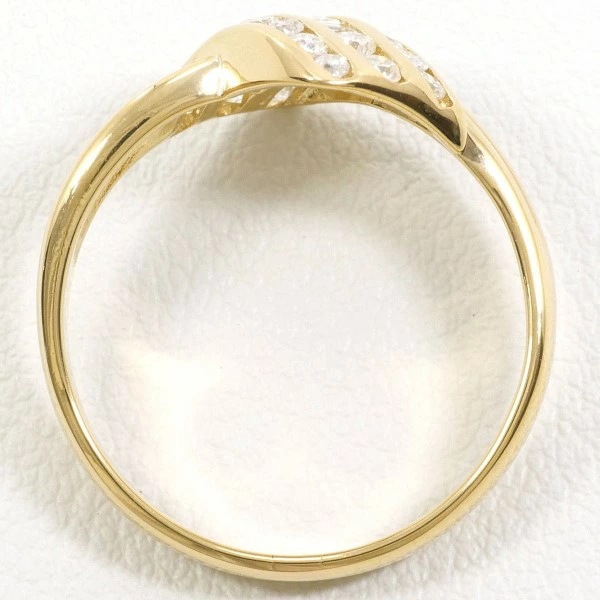 K18 18金 YG イエローゴールド リング 指輪 13号 ダイヤ 0.37 ジュエリー 中古 K18 18金 YG イエローゴールド リング 指輪 13号 ダイヤ 0.37 ジュエリー 中古
