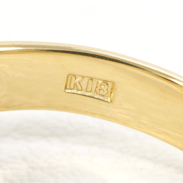 K18 18金 YG イエローゴールド リング 指輪 13号 ダイヤ 0.37 ジュエリー 中古 K18 18金 YG イエローゴールド リング 指輪 13号 ダイヤ 0.37 ジュエリー 中古