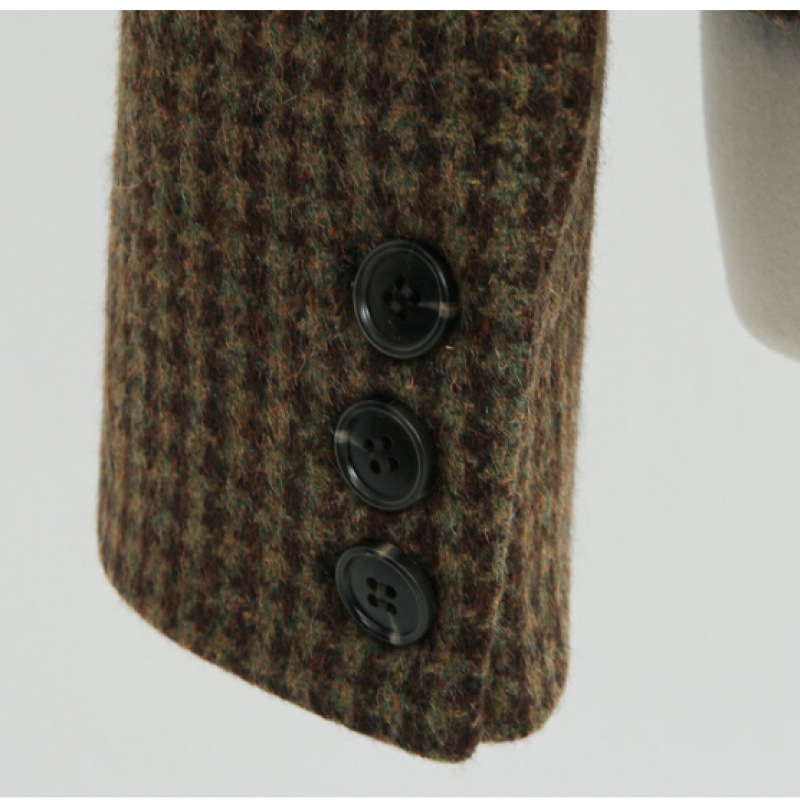 クリック&ファニー [80% ウール] クラディンチェックジャケット [SMLサイズ]