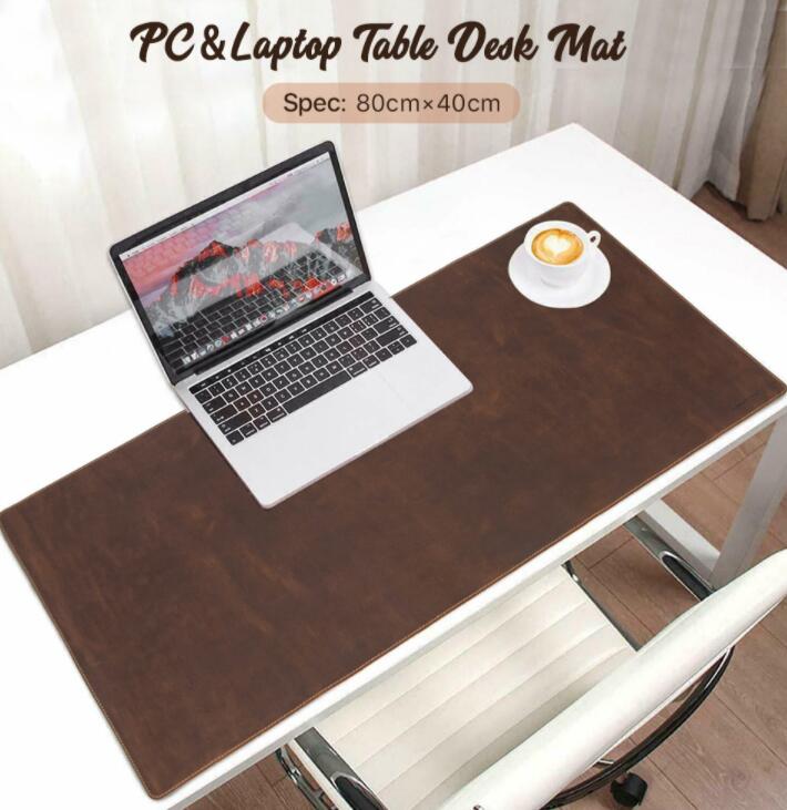 新製品が出回る本革 デスクマット パソコンマット 80*40cm　厚手牛革 デスクマットレザー 本革 メンズ デスクマット パソコンマット テーブル マウスパッド テーブルマット オフィスや自宅用 ハ