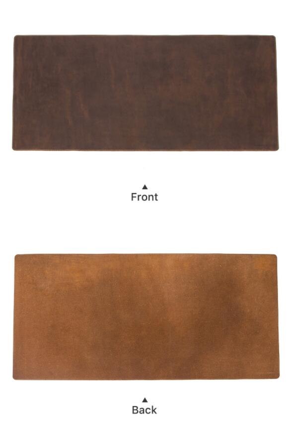 新製品が出回る本革 デスクマット パソコンマット 80*40cm　厚手牛革 デスクマットレザー 本革 メンズ デスクマット パソコンマット テーブル マウスパッド テーブルマット オフィスや自宅用 ハ