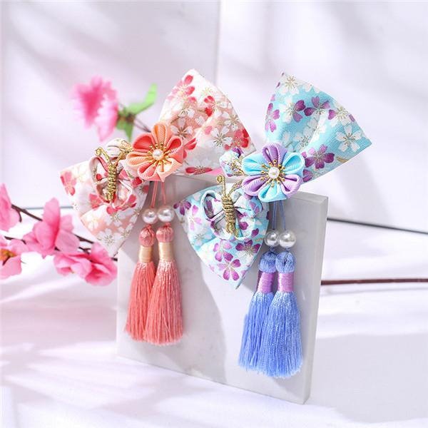 つまみ細工髪飾り 晴れの日に華を添える つまみ細工の髪飾りの会〈紅色〉｜Couturier