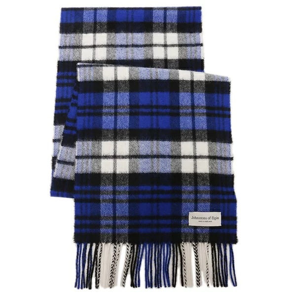 マフラー ホワイト ブルー メンズ レディース ユニセックス WA000016 KU0123 小判 マフラー ホワイト ブルー メンズ レディース ユニセックス WA000016 KU0123 小判