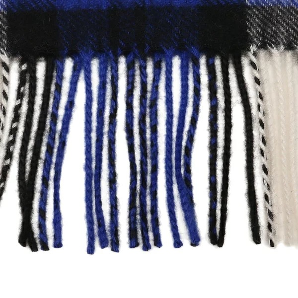 マフラー ホワイト ブルー メンズ レディース ユニセックス WA000016 KU0123 小判 マフラー ホワイト ブルー メンズ レディース ユニセックス WA000016 KU0123 小判