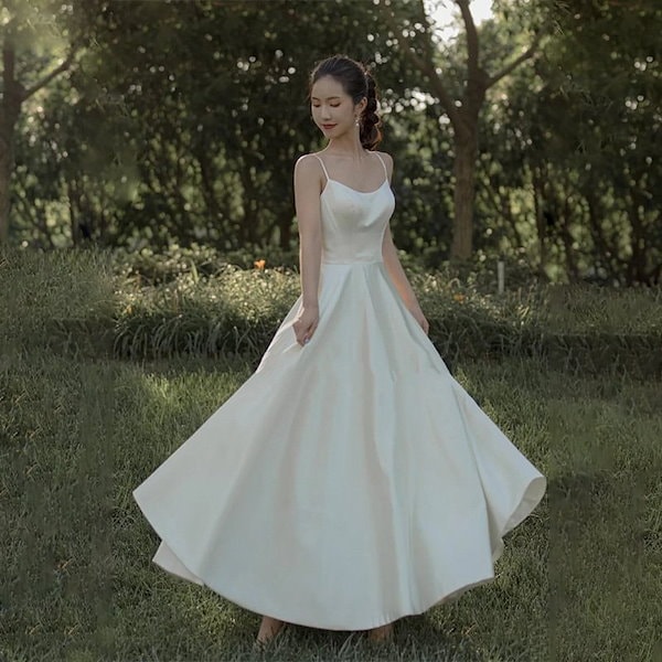 Qoo10] ウェディングドレス 白 花嫁 結婚式 ウ