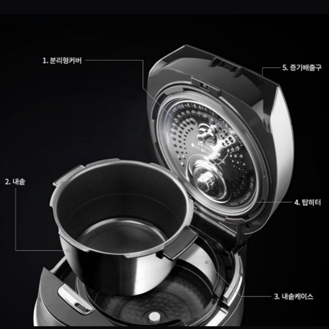 CUCKOO] スマート圧力炊飯器 クック 6人用 IH電気圧力炊飯器 CRP