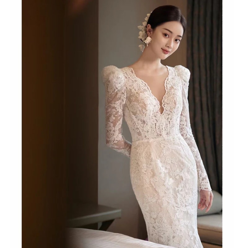 パーティードレス新作 高級感 花嫁ロングドレス ウェディングドレス 白 結婚式ワンピース 花嫁 結婚式 ドレス 結婚式 お呼ばれロングドレス 二次会ドレス