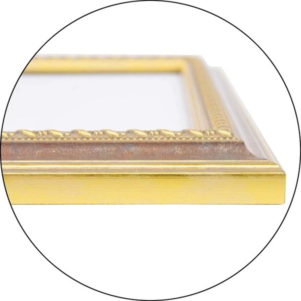 (軽量額)UVカットアクリル 装飾デッサン額 半切（545×424mm） Gブラウン