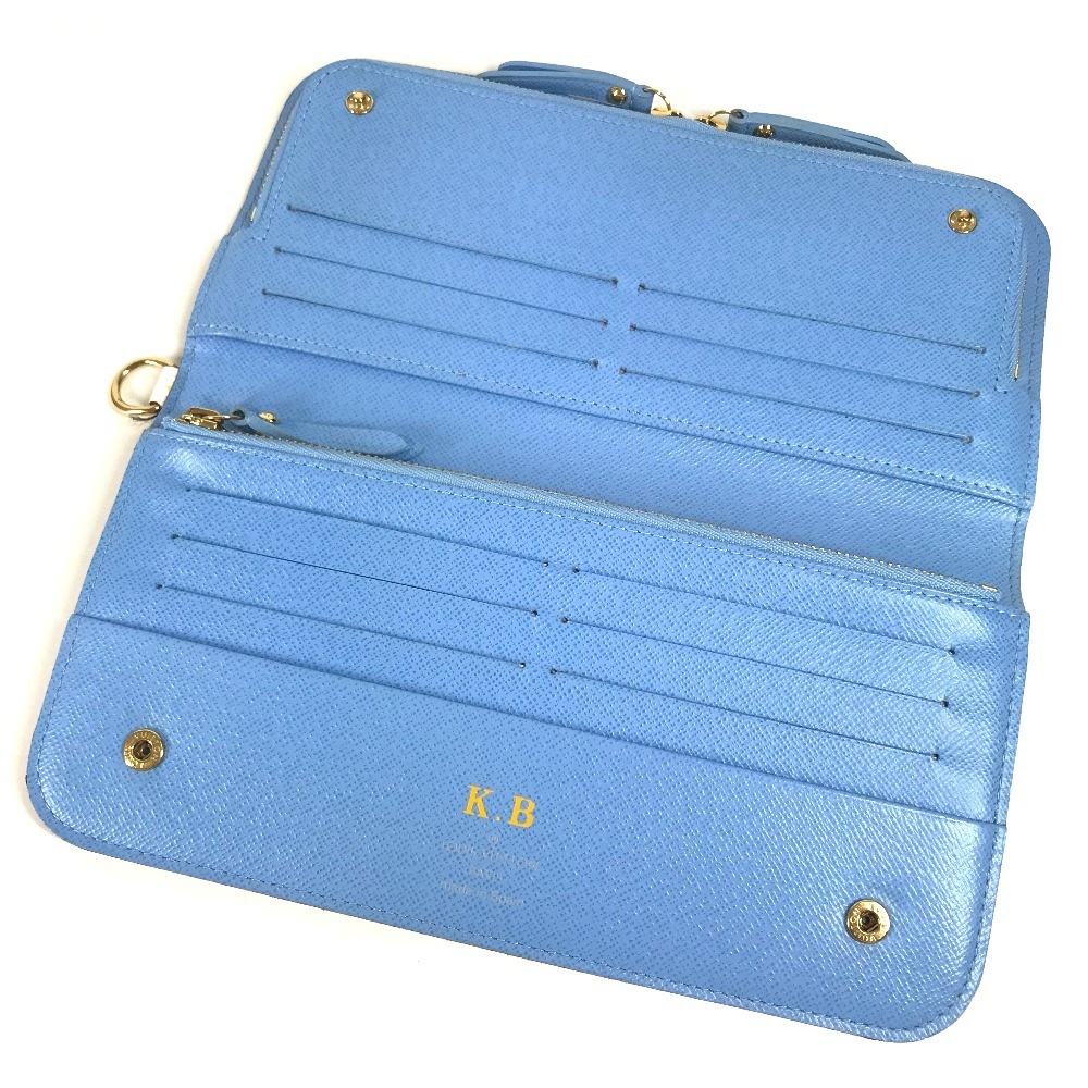 長財布 M93749 ポルトフォイユアンソリット モノグラムマルチカラー ロングウォレット 財布 2つ折り モノグラムマルチカラーキャンバス レザン ブルー 長財布 M93749 ポルトフォイユアンソリット モノグラムマルチカラー ロングウォレット 財布 2つ折り モノグラムマルチカラーキャンバス レザン ブルー