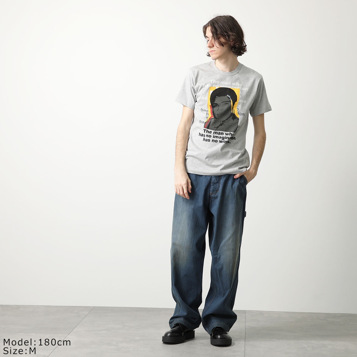 COMME des GARCONS SHIRT × Andy Warhol コムデギャルソン アンディ・ウォーホル コラボ 半袖 Tシャツ FM T004 S24 メンズ クルーネック カラー2色