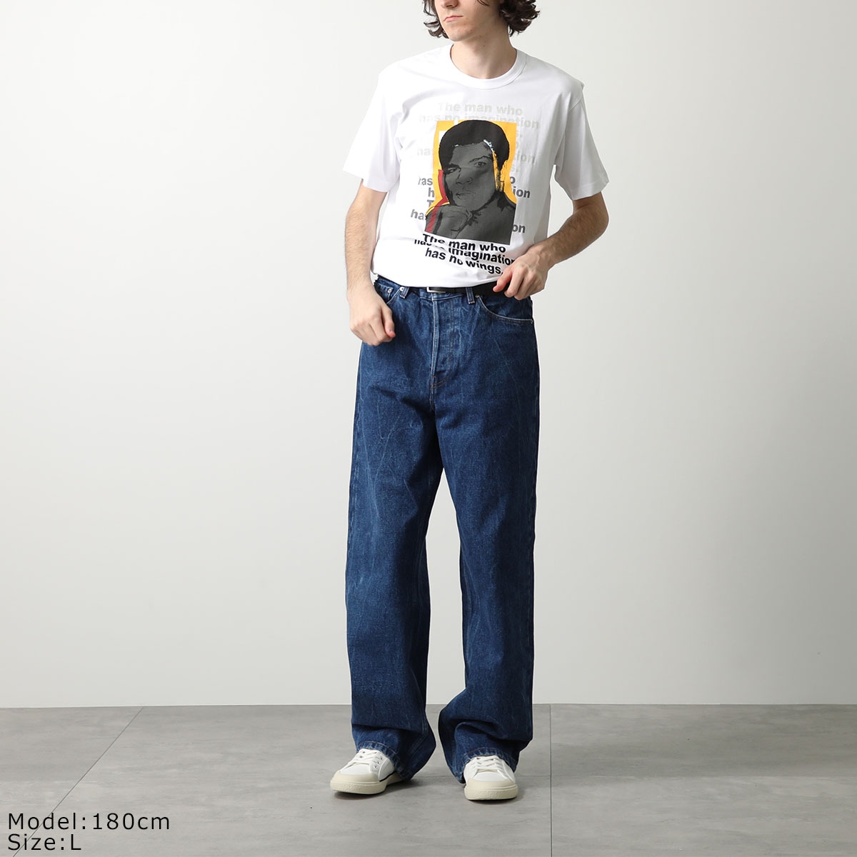 COMME des GARCONS SHIRT × Andy Warhol コムデギャルソン アンディ・ウォーホル コラボ 半袖 Tシャツ FM T004 S24 メンズ クルーネック カラー2色