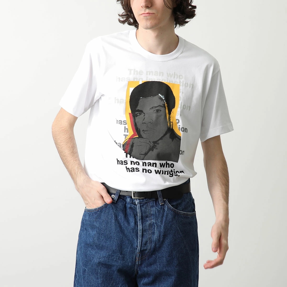 COMME des GARCONS SHIRT × Andy Warhol コムデギャルソン アンディ・ウォーホル コラボ 半袖 Tシャツ FM T004 S24 メンズ クルーネック カラー2色