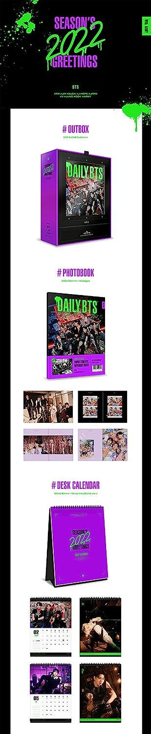 DAILY BTS 2022 シーズンズグリーティング BTS - BTS - 2022 Season's Greetings [CALENDAR+EXTRAS