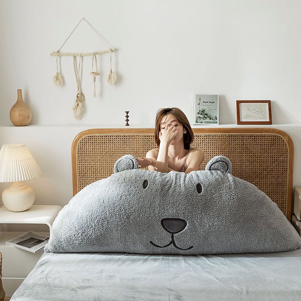 Qoo10] 動物柄 ベッドヘッドレスト ヘッドクッシ