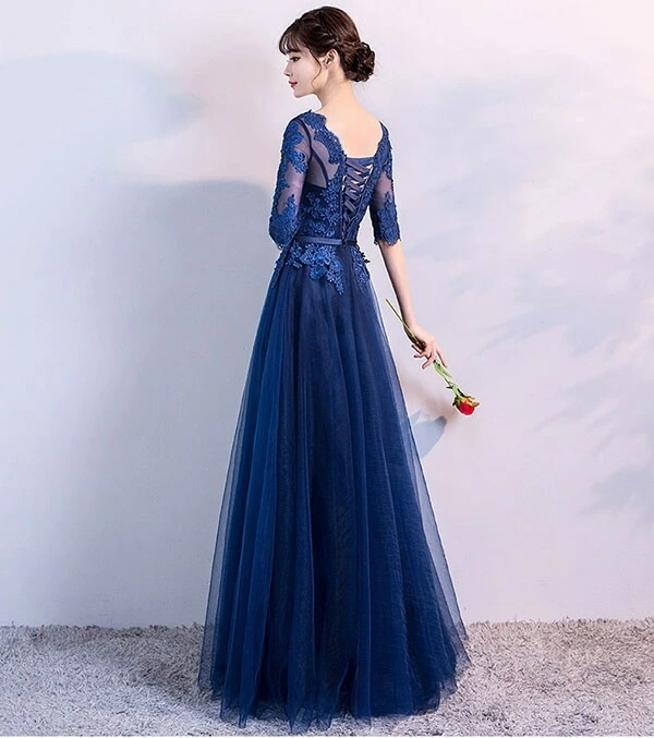 新入荷！ドレス 大人 ピアノ 発表会 演奏会用ドレス ロングドレス 演奏会 イブニングドレス 結婚式 母親 ピアノ発表会 中学生 パーティードレス 発表会ドレス 袖付き 黒 高校生 大きいサイズ コン_8