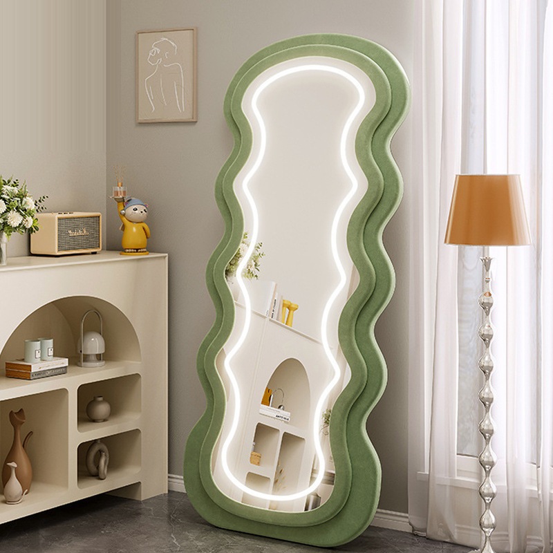 ウェーブフルボディミラーフロアからセーリングミラーledスマートホームベッドルームガールズスペシャル型のライトフィッティングドレッシングミラー ウェーブフルボディミラーフロアからセーリングミラーledスマートホームベッドルームガールズスペシャル型のライトフィッティングドレッシングミラー