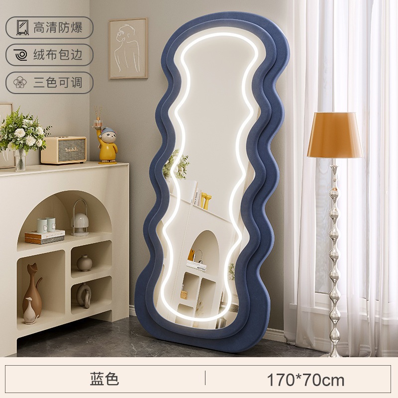 ウェーブフルボディミラーフロアからセーリングミラーledスマートホームベッドルームガールズスペシャル型のライトフィッティングドレッシングミラー ウェーブフルボディミラーフロアからセーリングミラーledスマートホームベッドルームガールズスペシャル型のライトフィッティングドレッシングミラー