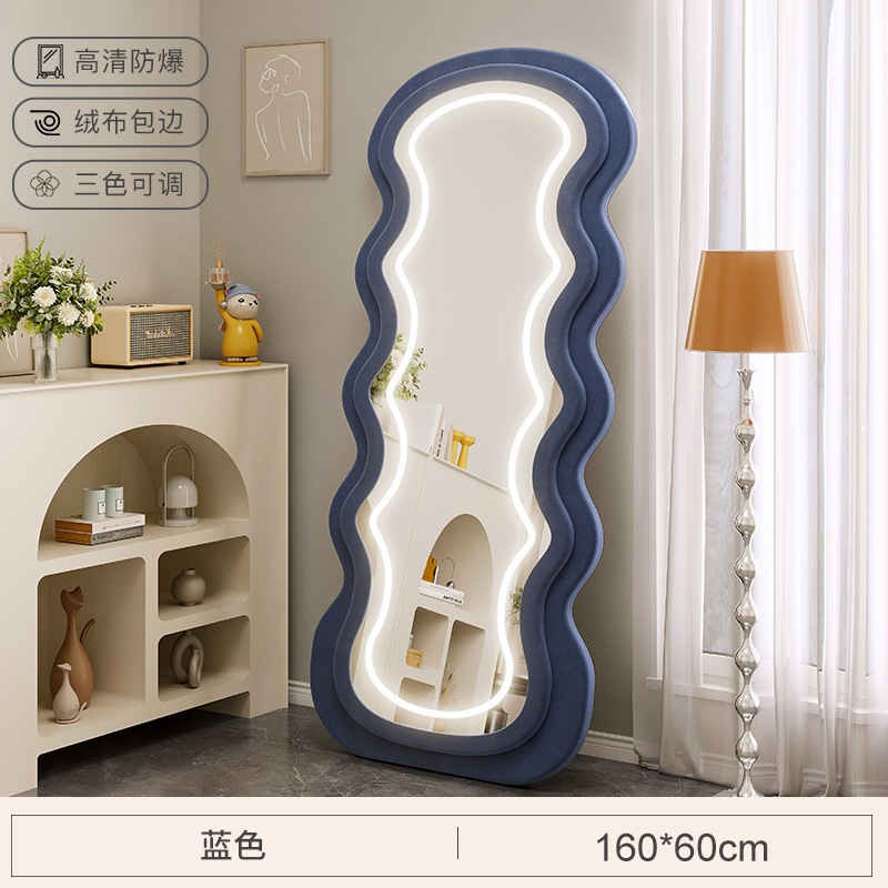 ウェーブフルボディミラーフロアからセーリングミラーledスマートホームベッドルームガールズスペシャル型のライトフィッティングドレッシングミラー ウェーブフルボディミラーフロアからセーリングミラーledスマートホームベッドルームガールズスペシャル型のライトフィッティングドレッシングミラー